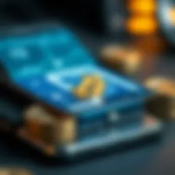 Concept of mobile wallets and digital assets